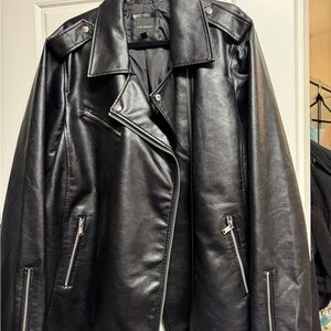 Lane Bryant Faux Leather moto jacket